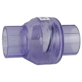 1-1/2" Valterra Clear Swing Check Valve Slip x Slip