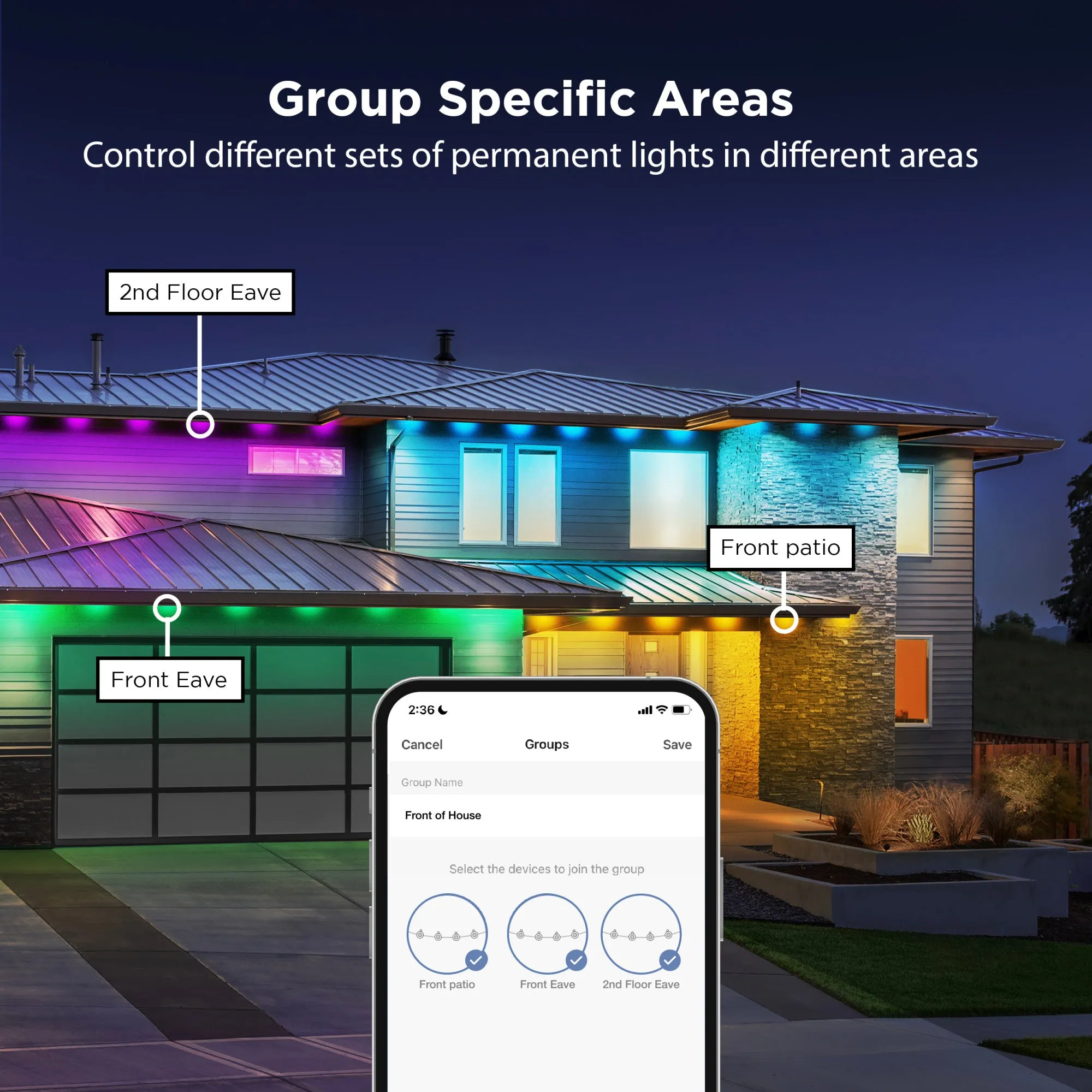 16 ft. Extension for Smart Chasing Permanent Outdoor Lights