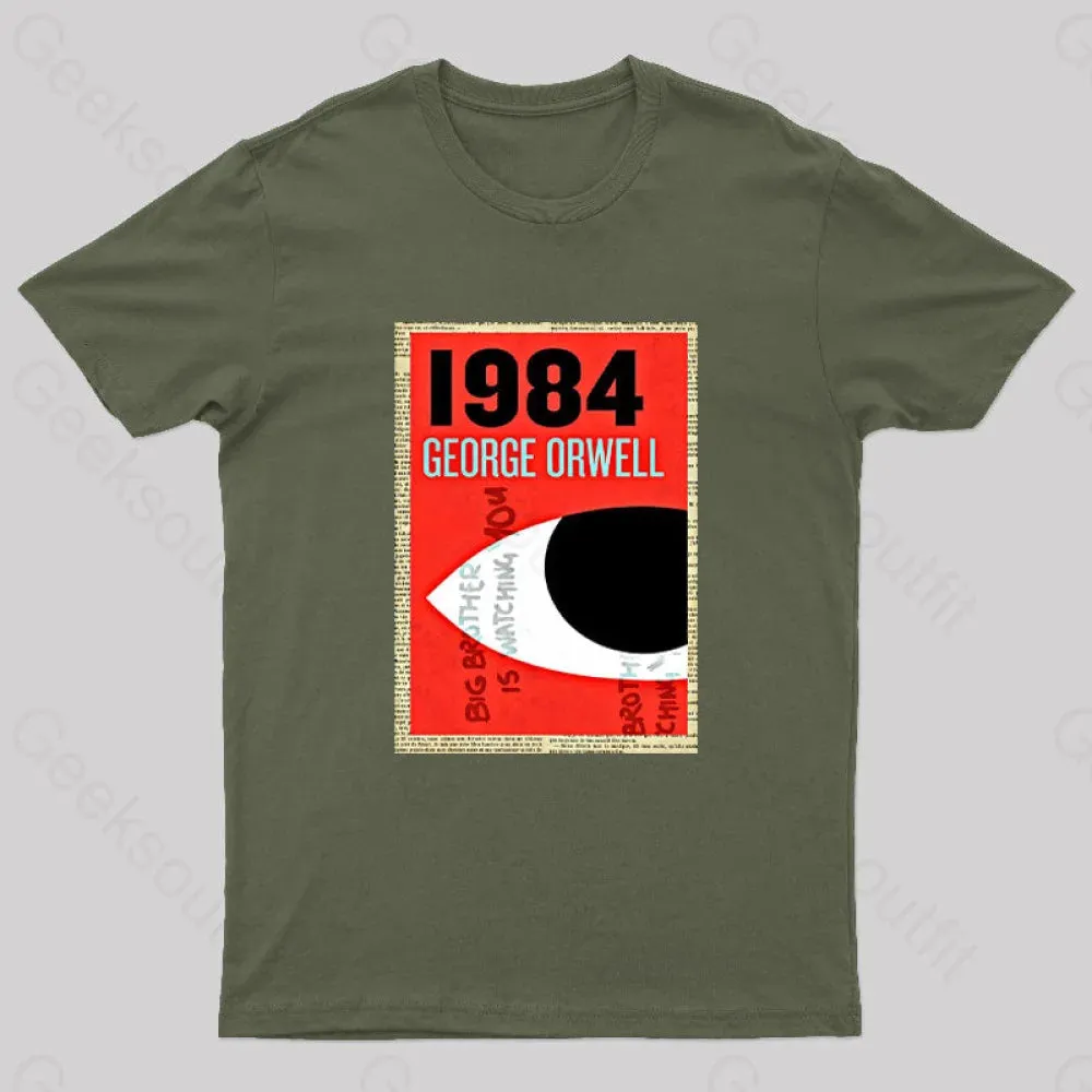 1984 Book Cover by George Orwell Geek T-Shirt