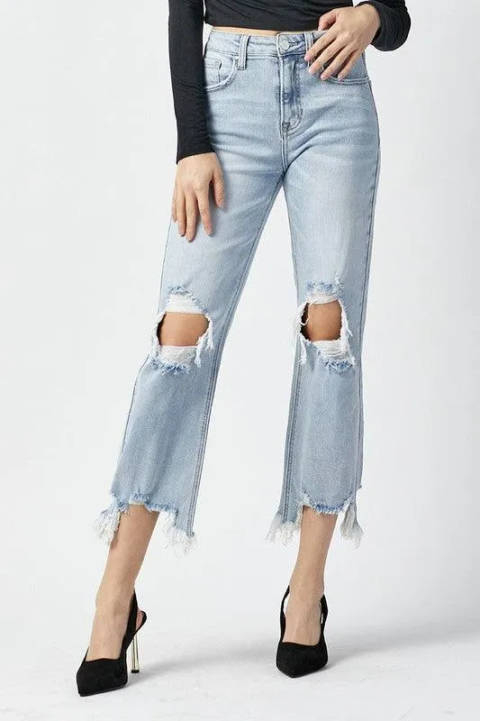 ADAM HIGH RISE STRAIGHT CROP JEANS