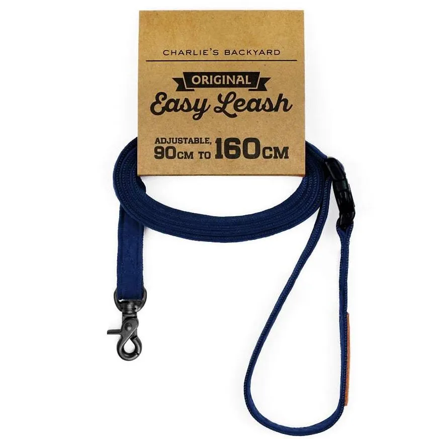 Adjustable Easy Dog Leash in Navy (FINAL SALE)