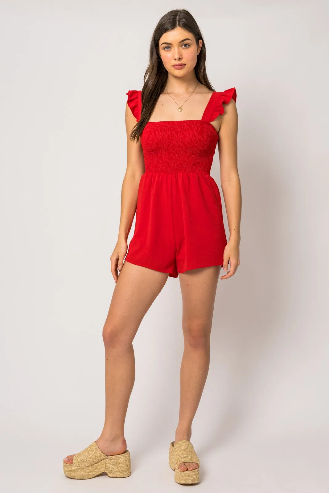 Adrianna Ruffle Romper