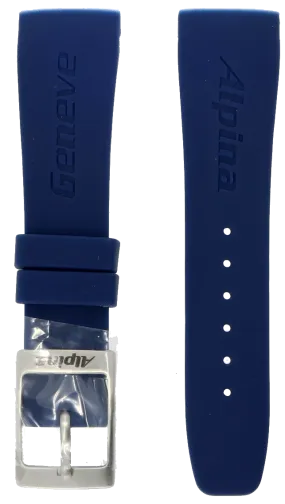 Alpina Seastrong Blue Rubber Strap 22mm