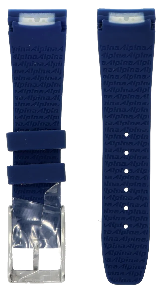 Alpina Seastrong Blue Rubber Strap 22mm