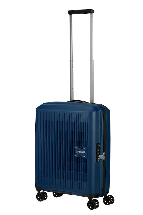 American Tourister Aerostep Expandable 55cm Cabin Spinner | Navy