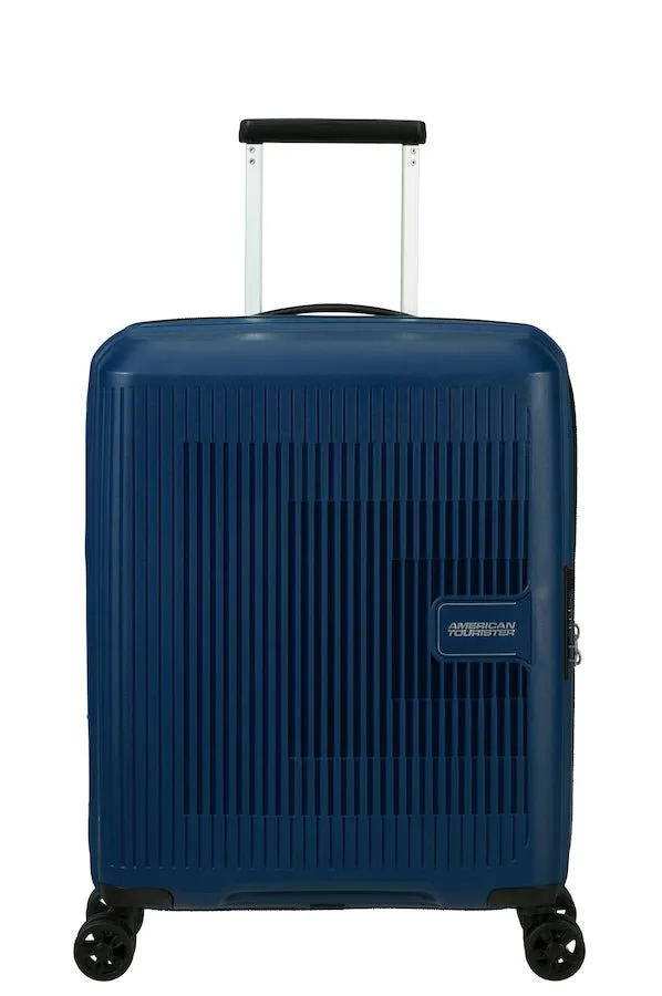 American Tourister Aerostep Expandable 55cm Cabin Spinner | Navy