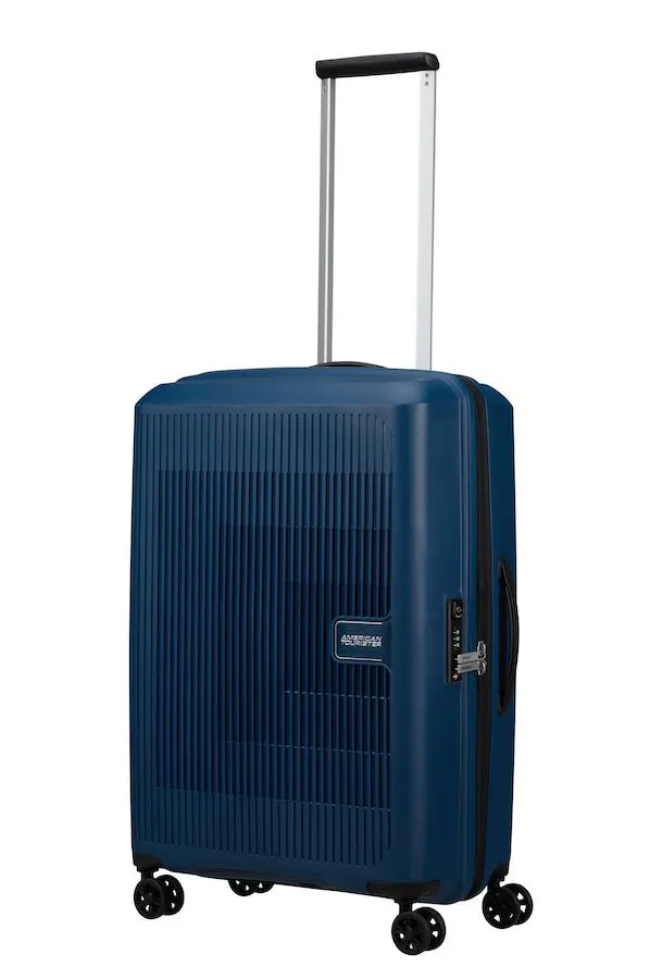 American Tourister Aerostep Expandable 67cm Medium Spinner | Navy