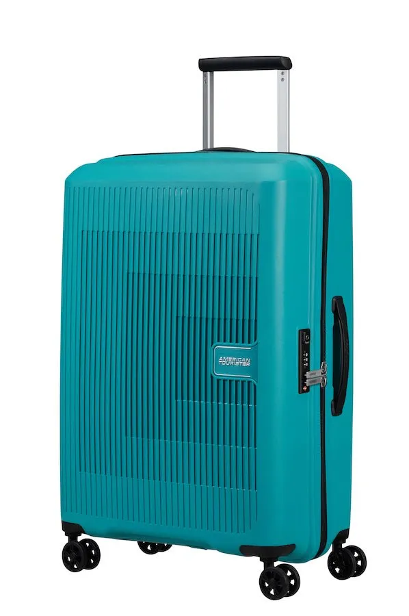 American Tourister Aerostep Expandable 67cm Medium Spinner | Turquoise Tonic