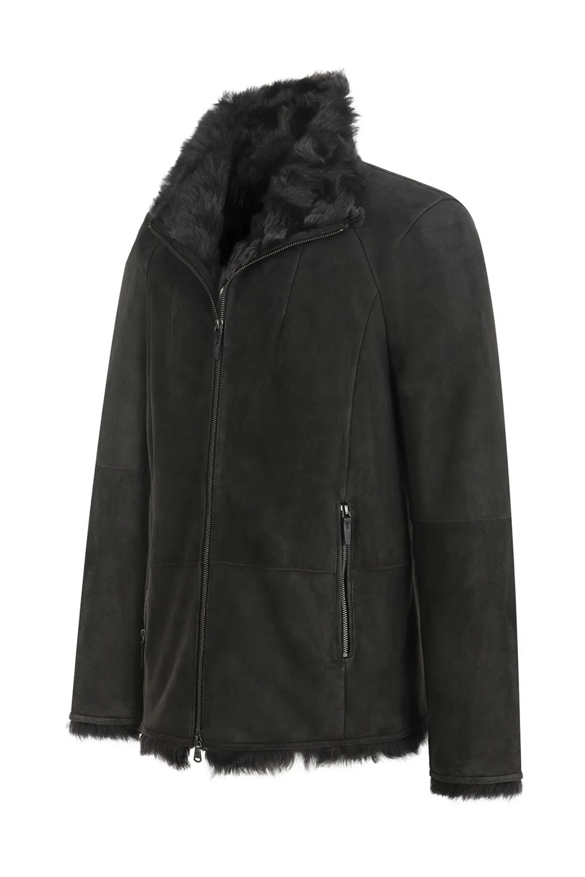 Anthracite Shearling Jacket