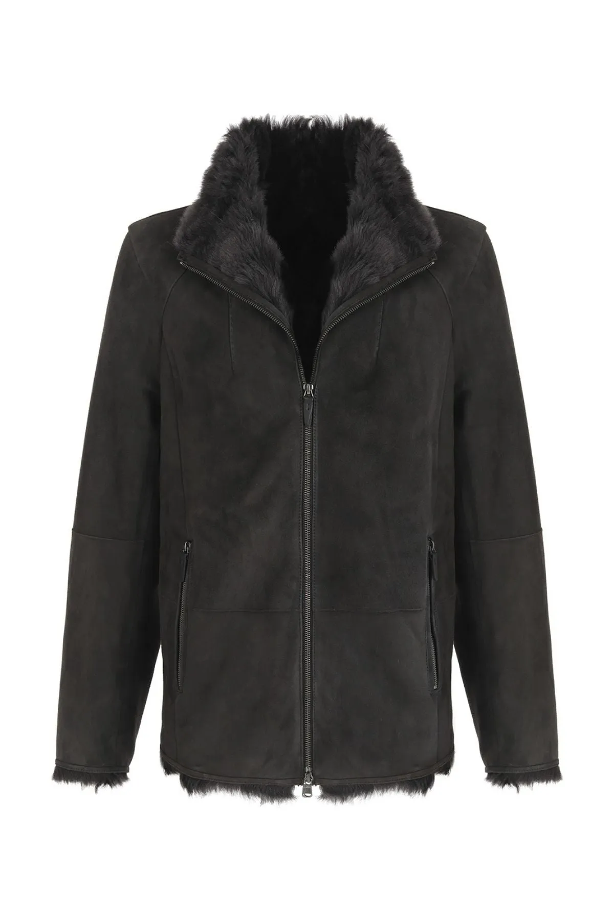 Anthracite Shearling Jacket