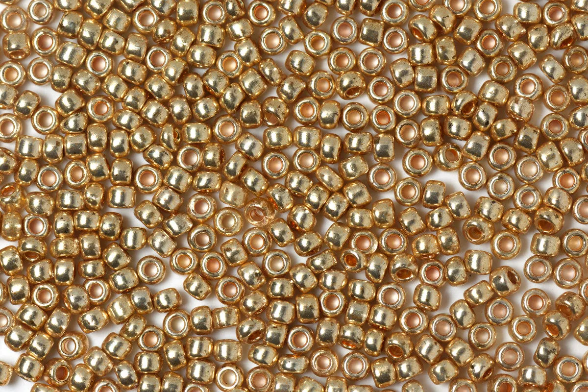 Antique Golden Preciosa Metallic Seeds Beads