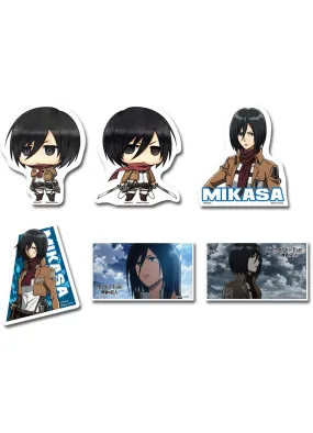 Attack On Titan - Mikasa Ackerman Die-Cut Sticker Set