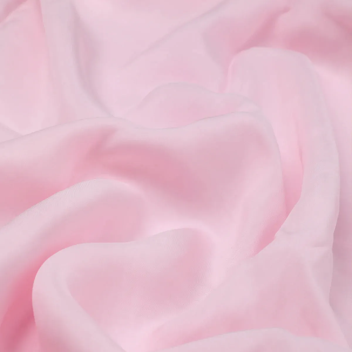 Baby Pink Plain Viscose Organza Fabric