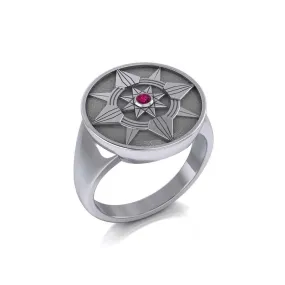 Be a Star Sterling Silver Ring with Gemstone TRI625