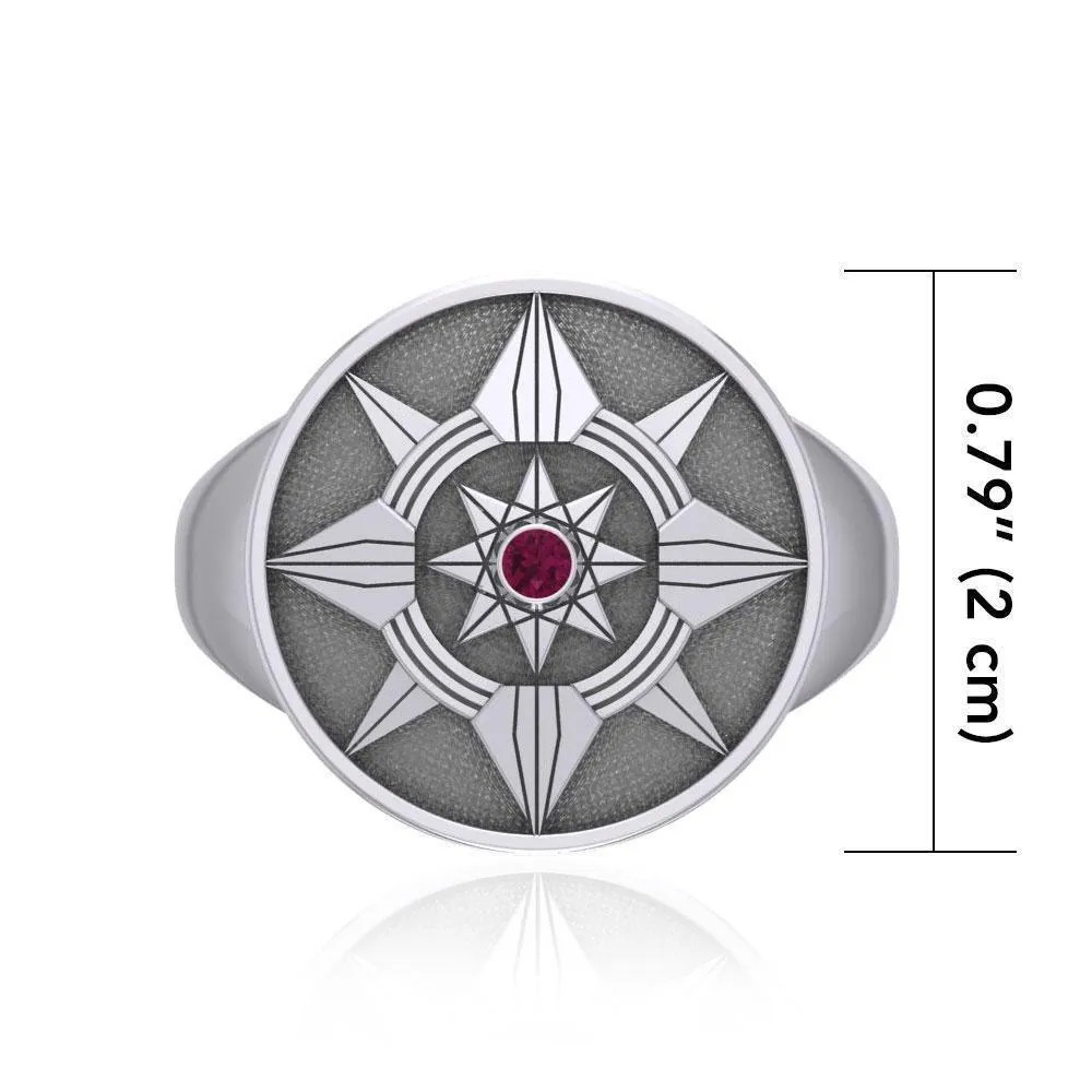 Be a Star Sterling Silver Ring with Gemstone TRI625