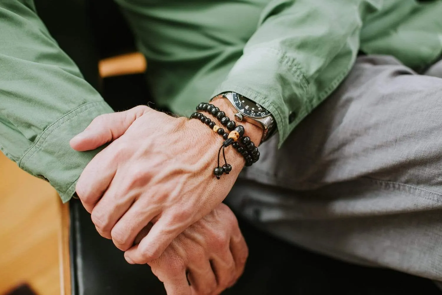 Bone and Skull Impermanence Wrist Mala