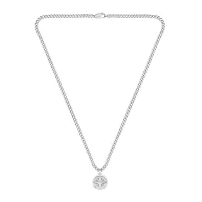 BOSS North Sliver Compass Necklace