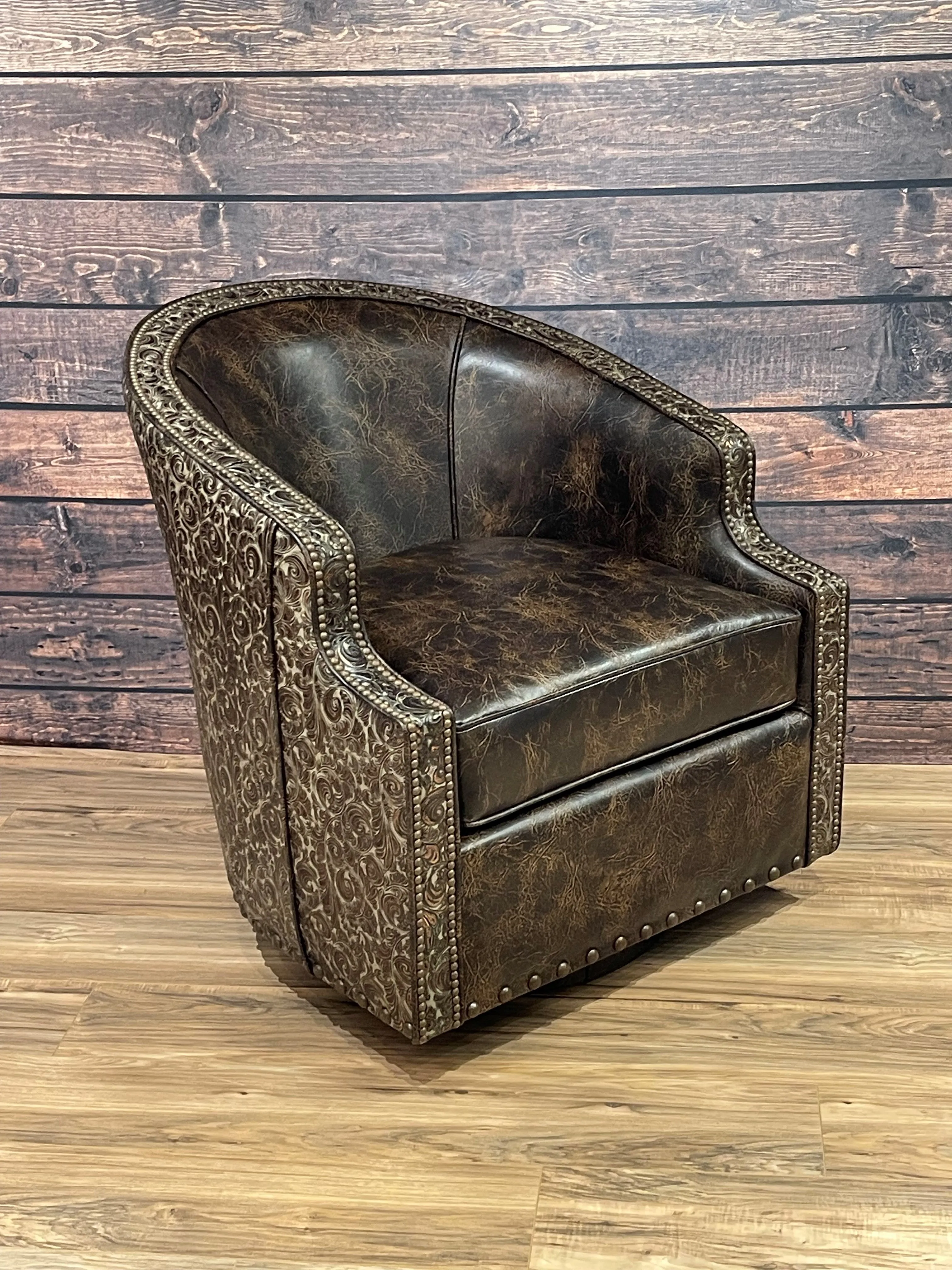 Broken Arrow Swivel Chair Sepia