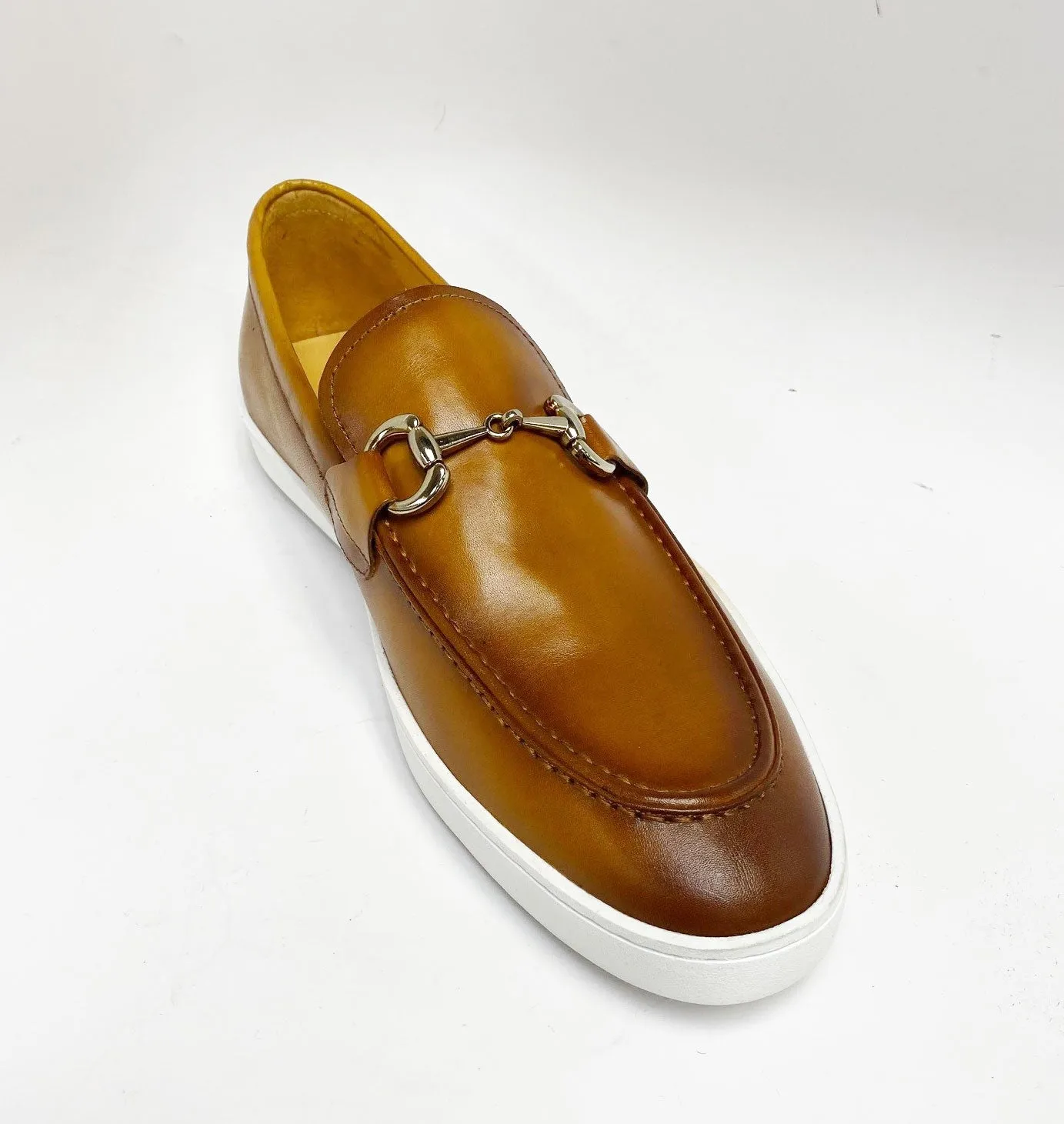 Calfskin Slip-On Horsebit Loafer Cognac