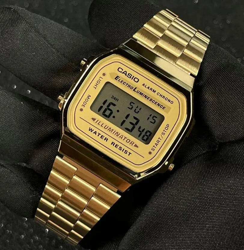 Casio Classic Illuminator Digital Golden Chain Men's Watch| A168WG-9WDF