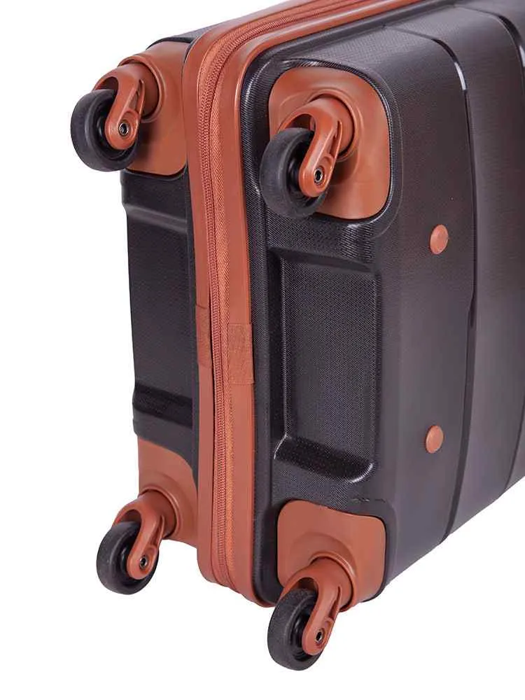 Cellini Spinn 53cm Carry On Spinner | Black/Tan