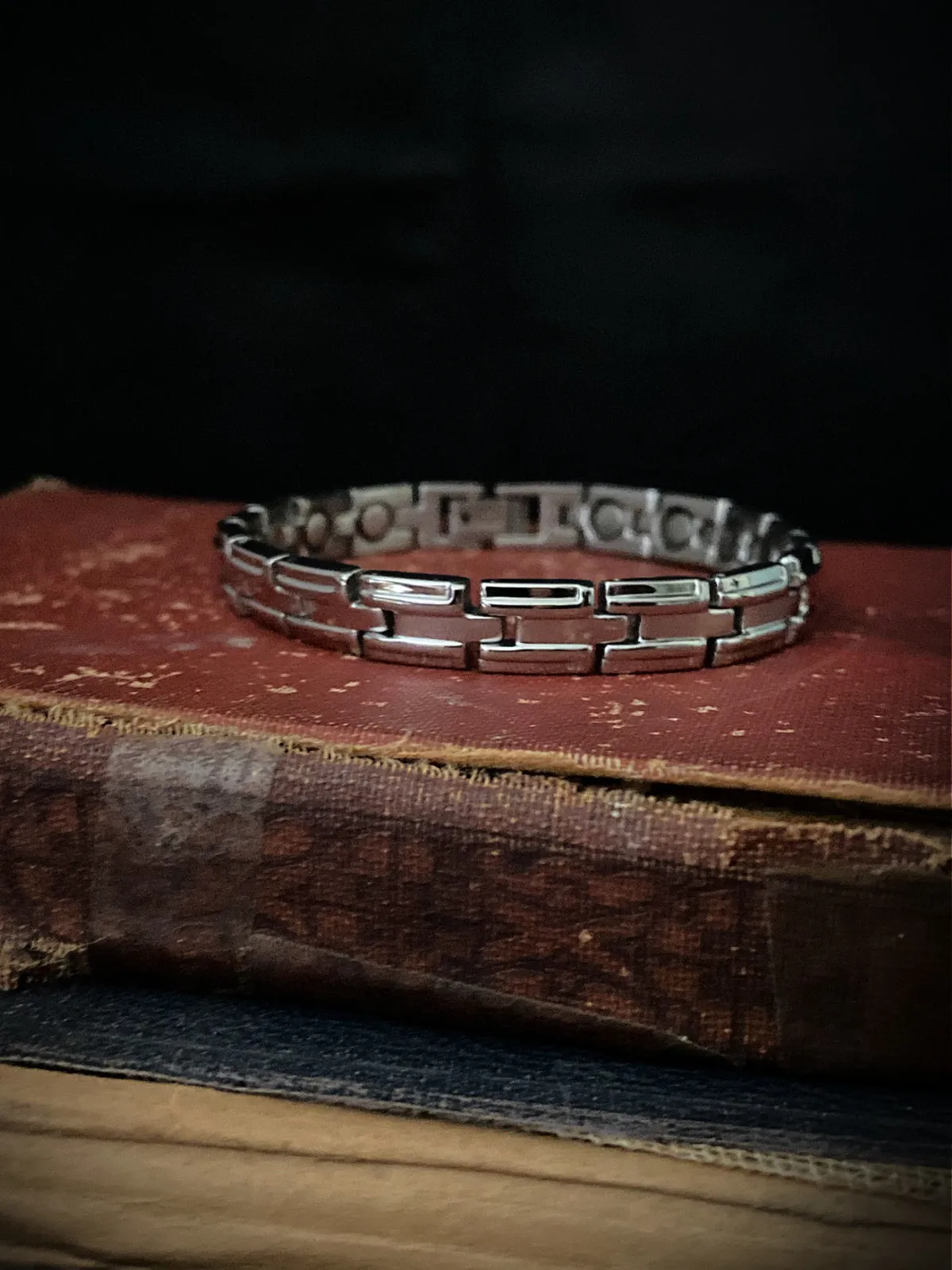 Classic Linked Steel Bracelet