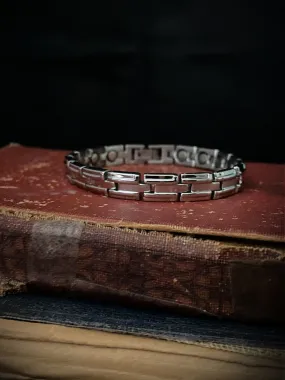 Classic Linked Steel Bracelet