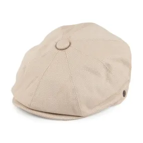 Cotton Newsboy Cap - Beige