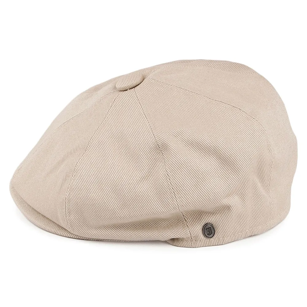 Cotton Newsboy Cap - Beige