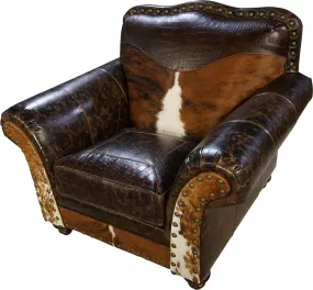 Cowhide Western Club Chair