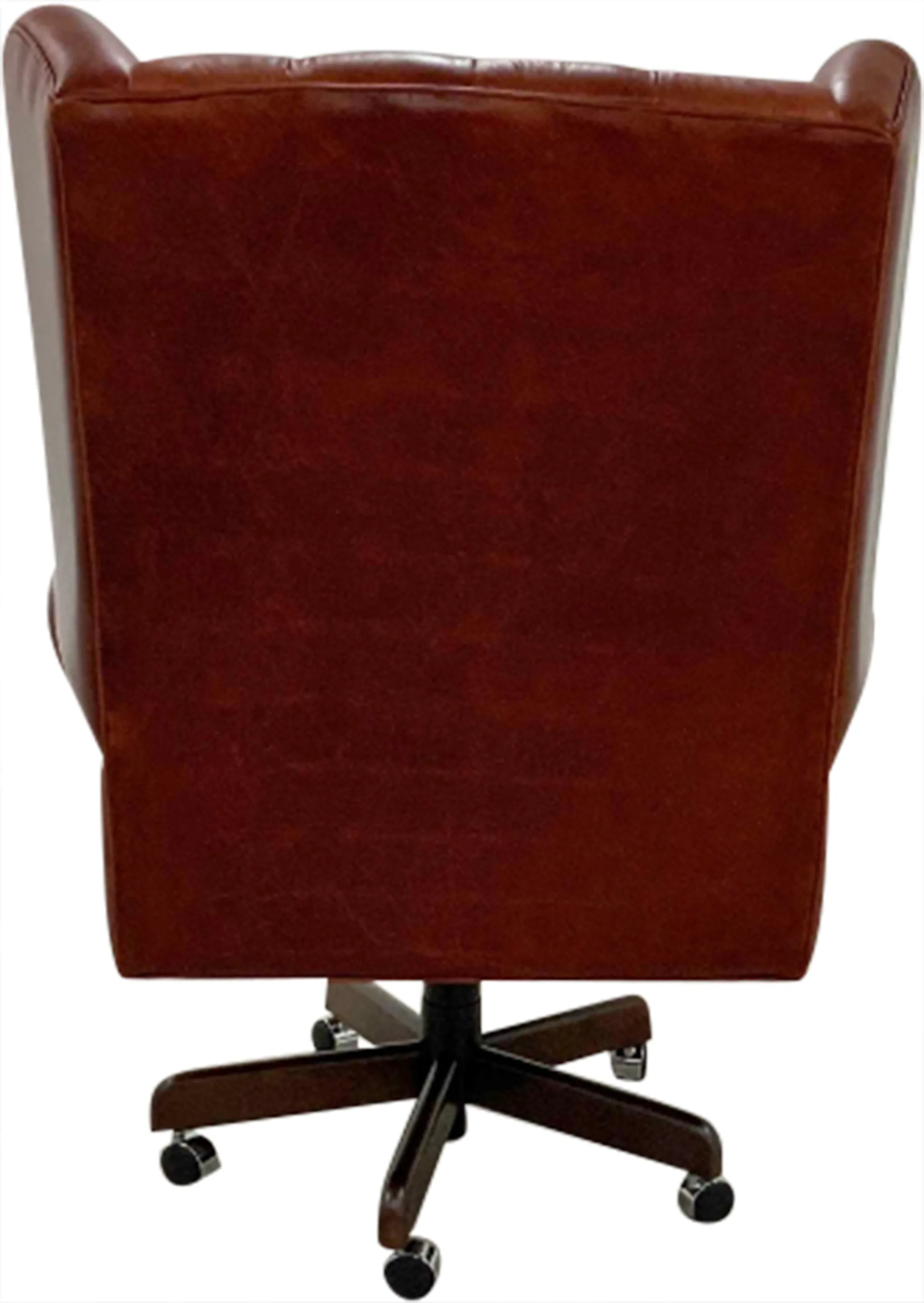 Crimson Red Leather Executive Office Chair