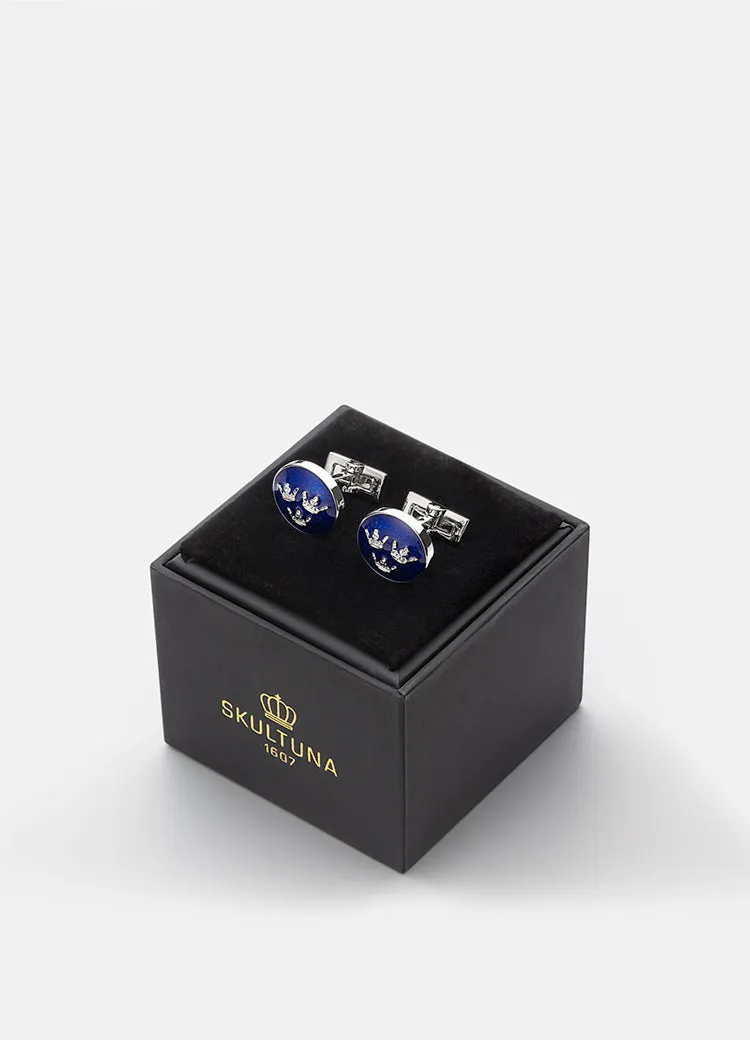 Cufflinks | Three Crowns | Large | Silver