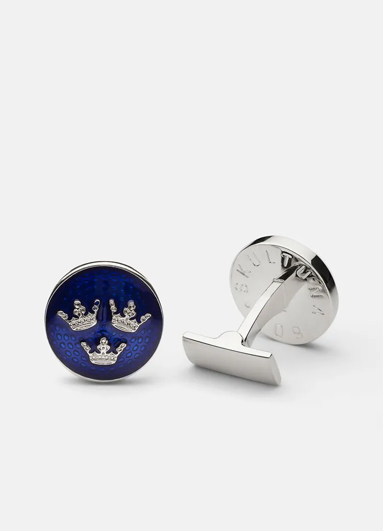 Cufflinks | Three Crowns | Large | Silver