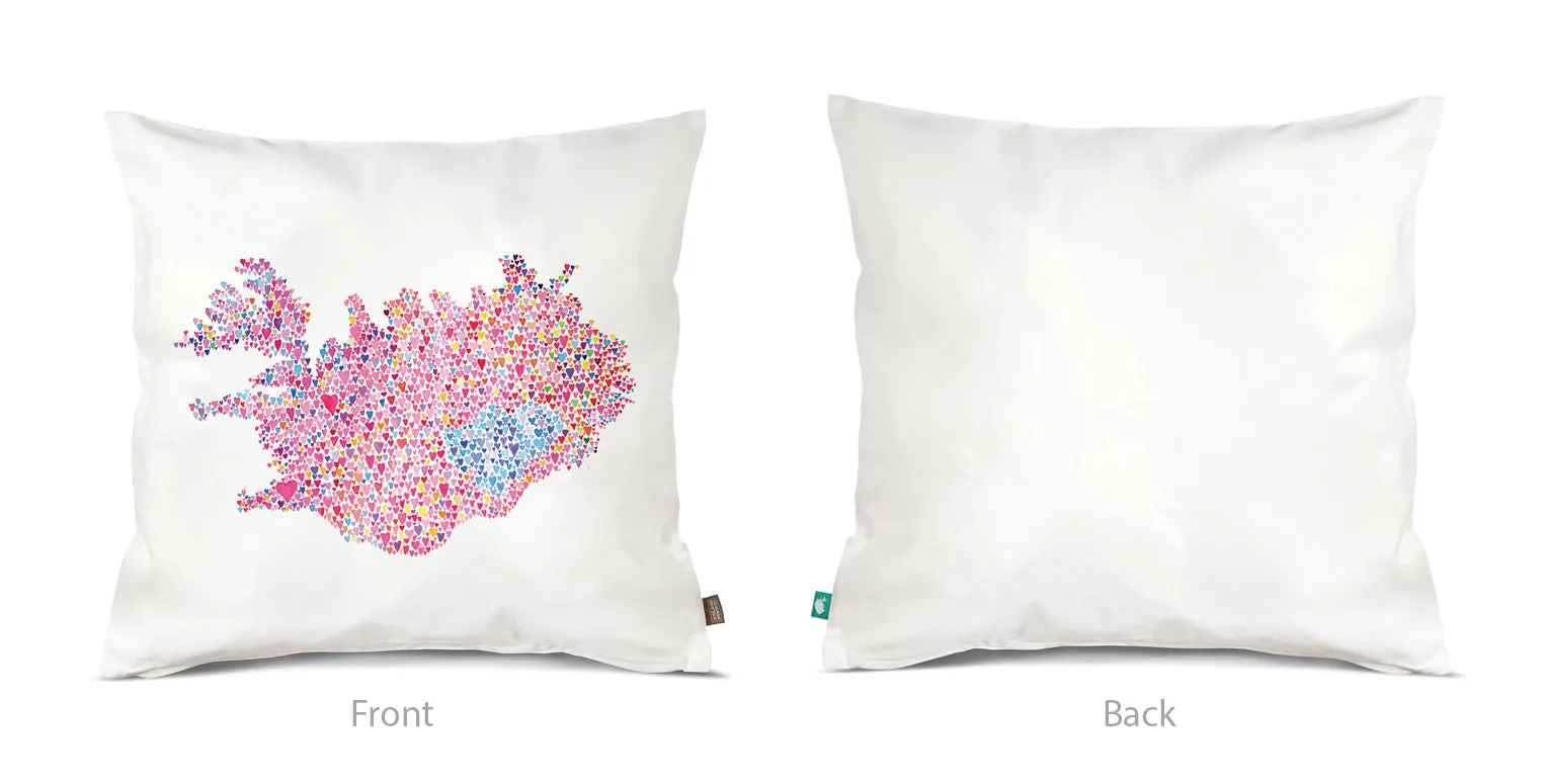 Cushion cover - Heart map