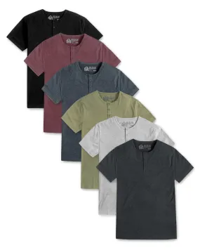 Custom 6 Pack Henley Tee - Non-Branded