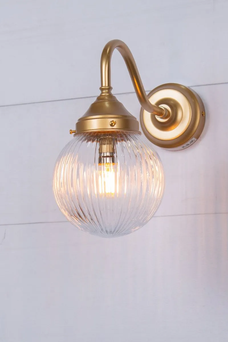 Dakota Reeded Glass Exterior Light