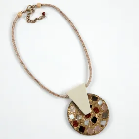 Dante Large disc necklace