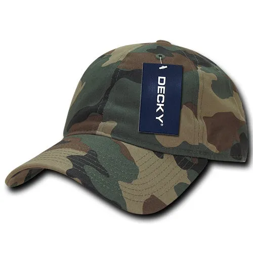 Decky 216 - 6 Panel Low Profile Relaxed Camo Dad Hat