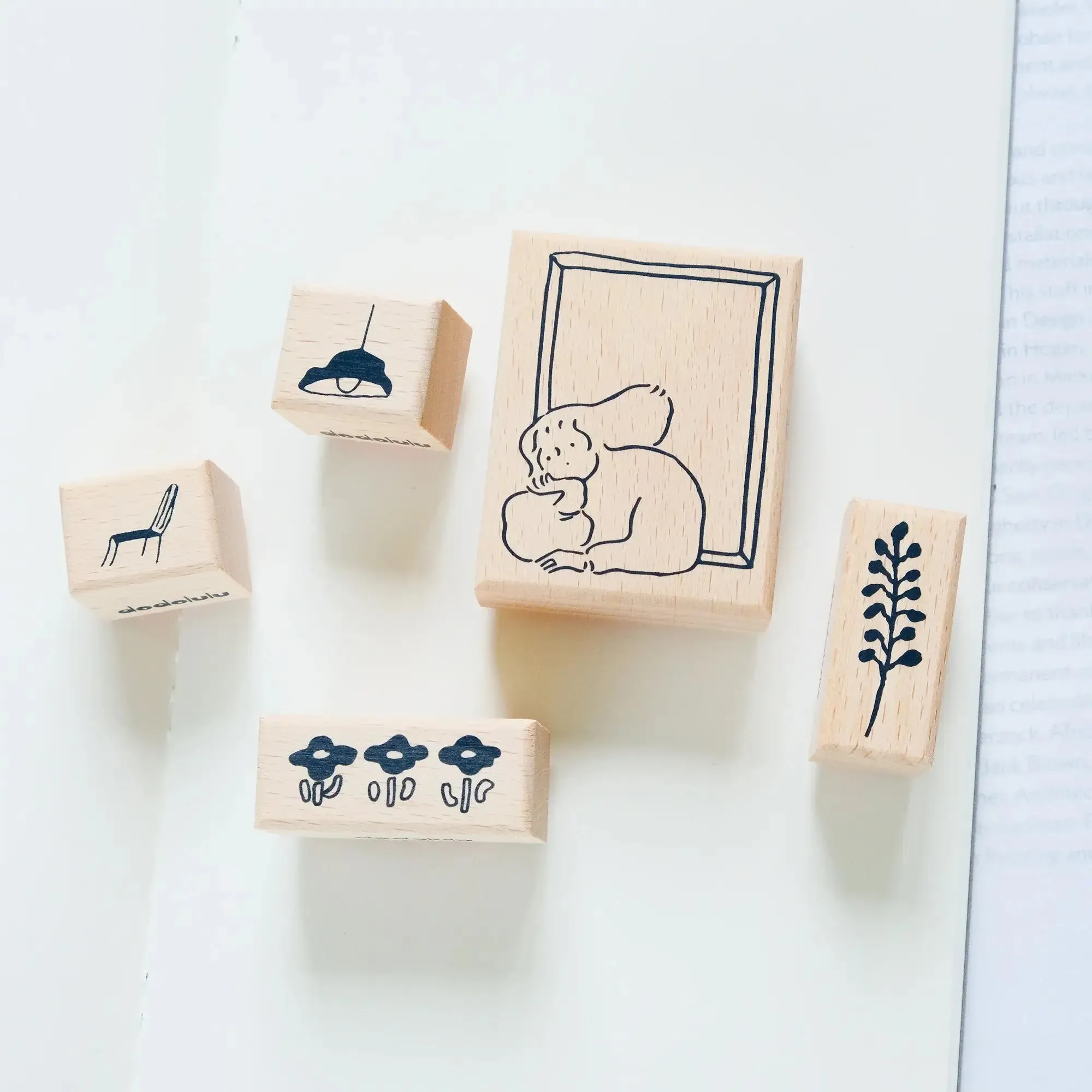 dodolulu Rubber Stamp Set: By the Window