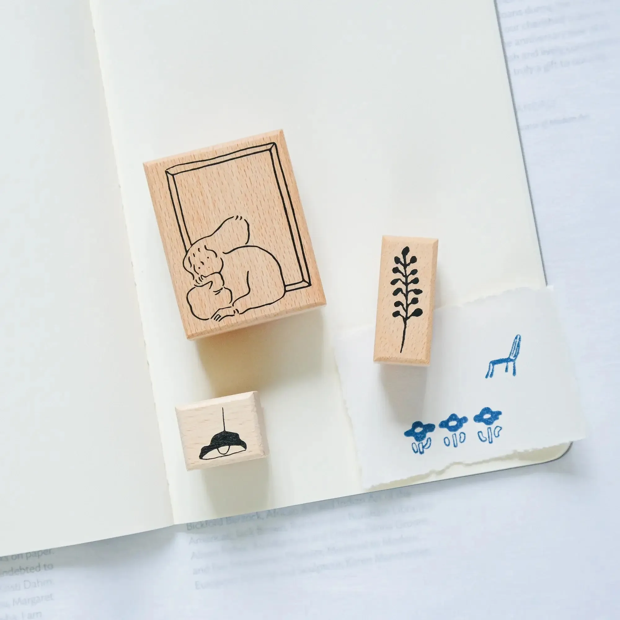 dodolulu Rubber Stamp Set: By the Window