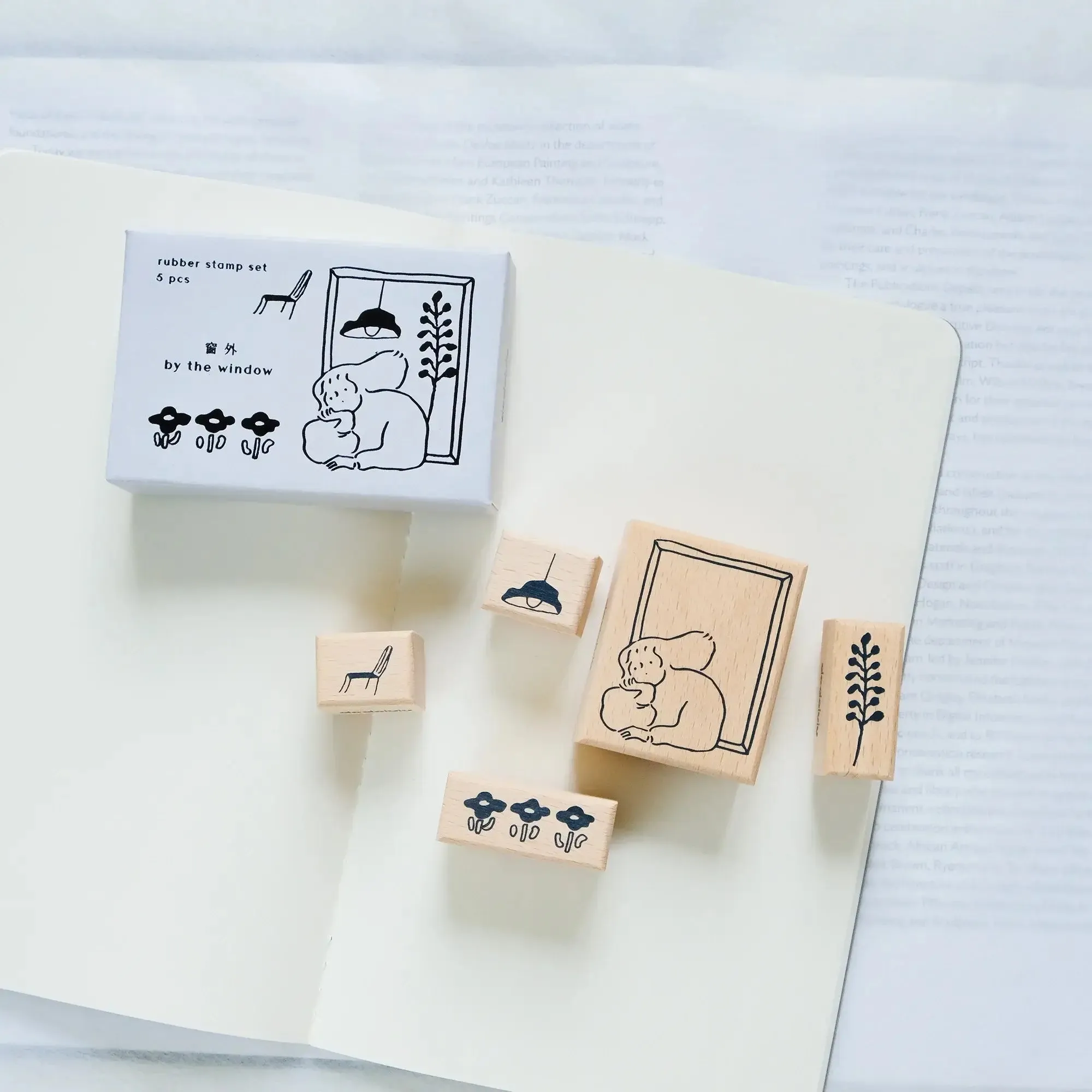 dodolulu Rubber Stamp Set: By the Window