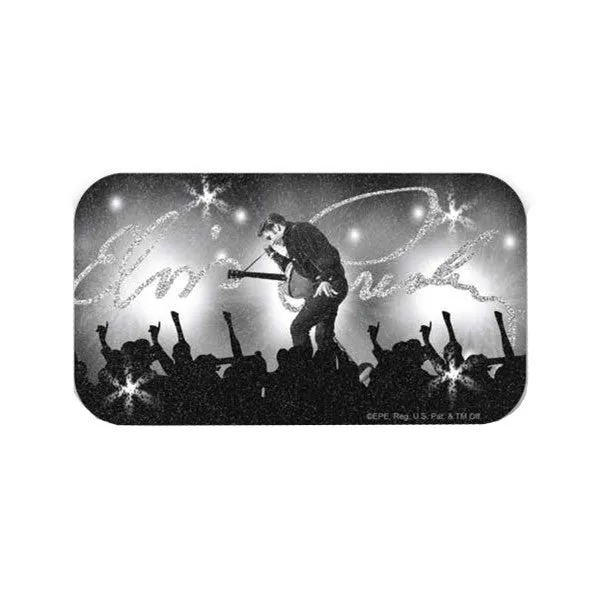 Elvis Tupelo Crowd Surf Glitter Magnet