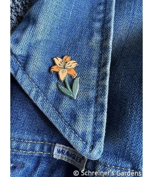 Enamel Daylily Pin