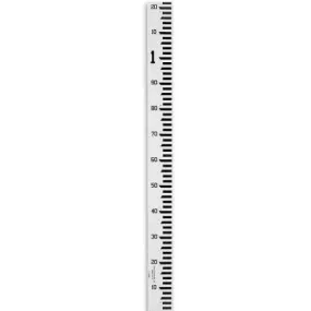 Fiberglass Stream (Staff) Gauge, 1.22 m - 2.44 m