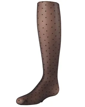 Girls' Sweet Mini Dots Sheer Tights