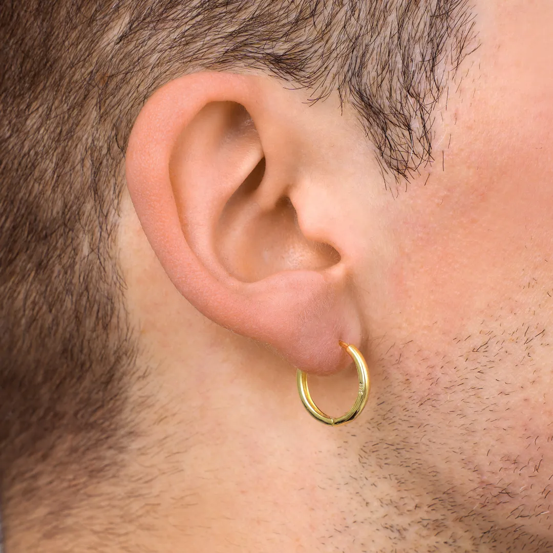 Gold Hoop Earrings (18MM)