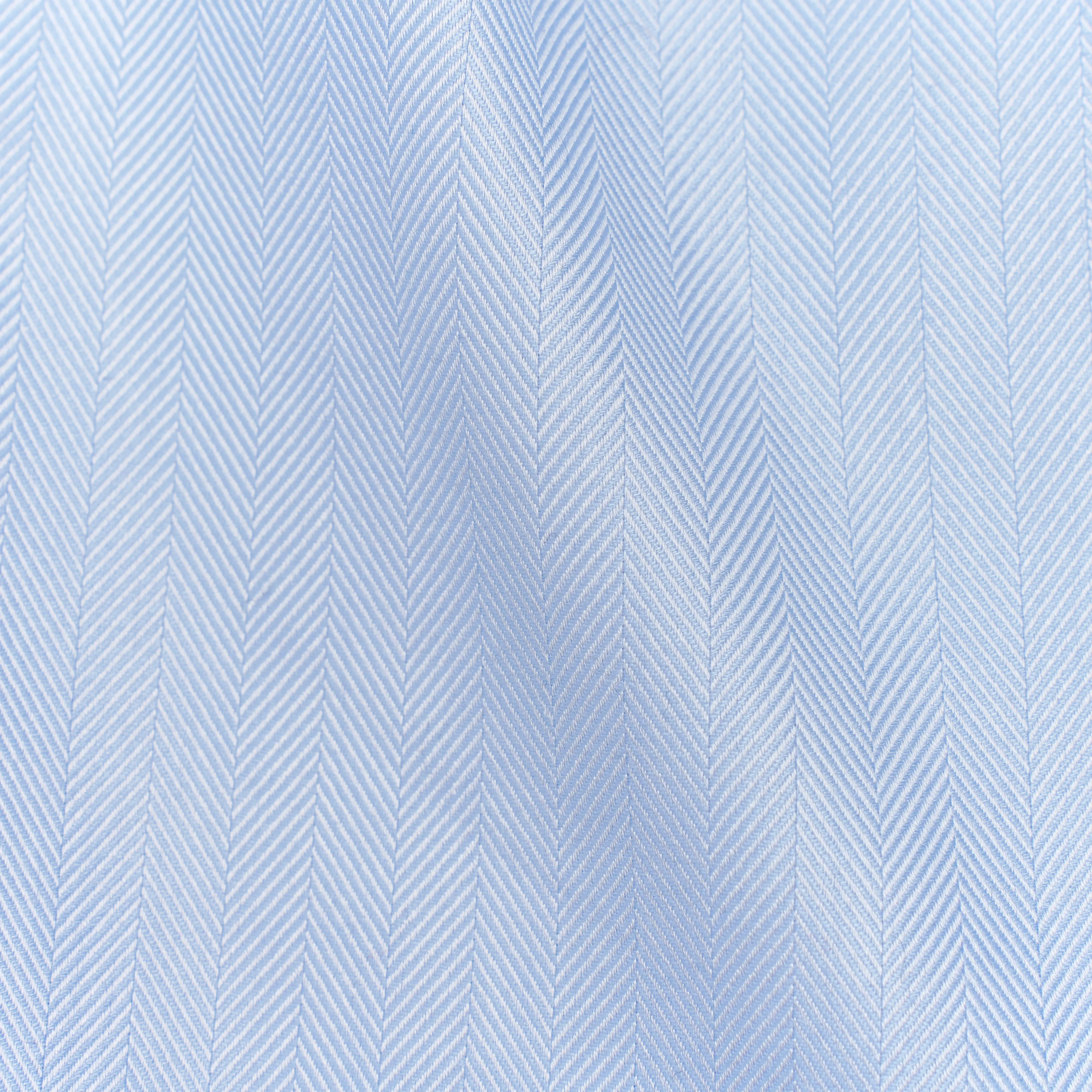 Herringbone Solid Light Blue Non-Iron Dress Shirt