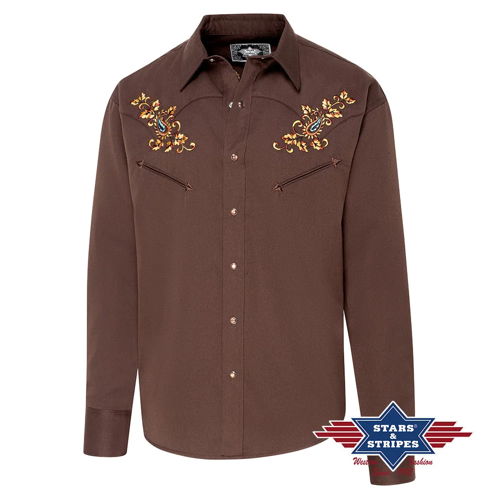 Hogan Brown Men's Western Shirt