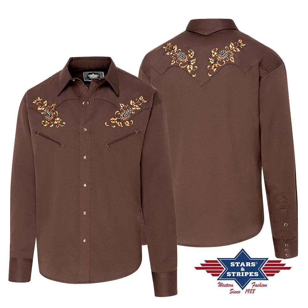 Hogan Brown Men's Western Shirt