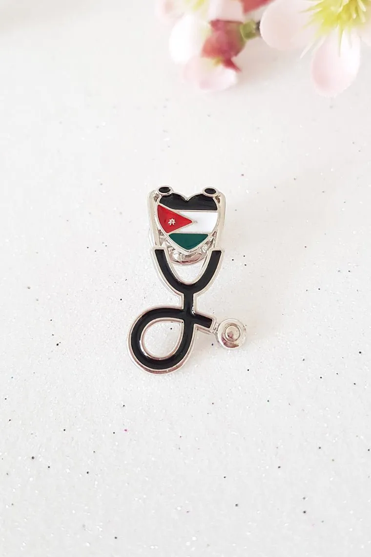 Jordan Flag Pin